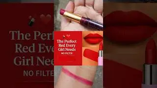 💄 Bold Red Lipstick Swatch in Natural Light | No Filter Test