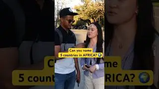 She couldn&rsquo;t name 5 countries in AFRICA! 🌍 #shorts #publicinterviews