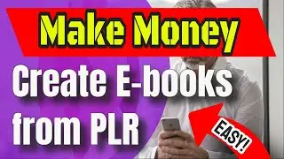 How To Make Money With PLR - Easily Create E-books From PLR To Sell Online