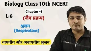 L-6 , श्वसन ||वायवीय और अवायवीय श्वसन (Respiration)|| जैव प्रक्रम(Life Processes , कक्षा -10 NCERT 