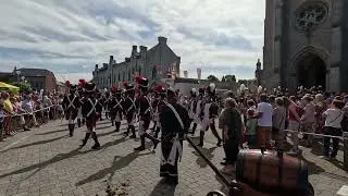 Marche Saint Lambert Cerfontaine 2023 7 Départ de procession grande compagnie 