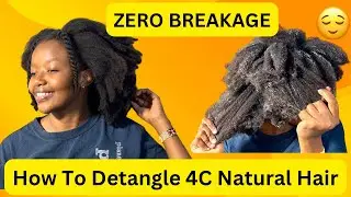 How To Detangle Matted 4C Natural Hair with ZERO BREAKAGE | Nyiha Mwai TV