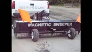Prince William County Uses Magnetic Sweeper to pick up metal debris
