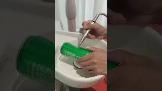 Dental handpiece operated canister test #dental #dentalcare