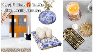DIY Gifts That Look Expensive | Clay egg tray, Resin Art, Candles & Threaded Canvas