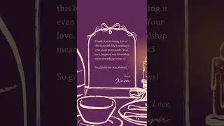 Hand Drawn Birthday Dinner Brunch Thank You Video | Elegant Personalized Digital Invite for Women