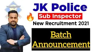 JKP SI 2021 || Imp Announcement || Online and Offline @CareerSuccessJammu||Jkp si recruitment