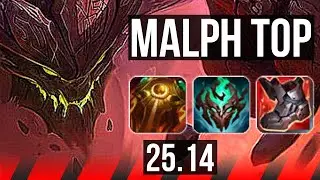 MALPHITE vs JAX (TOP) | 7/3/9 | NA Grandmaster | 25.14