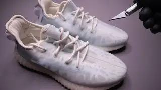 Adidas Yeezy Boost 350 V2 Mono Ice - Short ASMR Unboxing