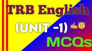 TRB English preparation//today questions// (unit-1)#trb #english #question #polytechnic #tet #author