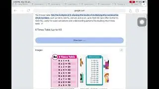 To convert mixed number to improper numbers using time table