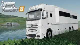 FS19 - Mercedes-Benz Centurion LUXURY CAMPER - NEW Truck mod for Farming Simulator 2019 ROLEPLAY MOD