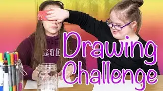 She Cheated!! Blindfolded Drawing Challenge (Olivia Haschak vs Sarah Grace)
