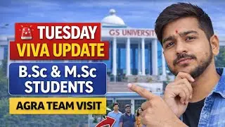 Js university Latest Update 🔴 Tuesday B.Sc&ndash;M.Sc Viva | Agra Team aayegi | Full Verification Info&rdquo;