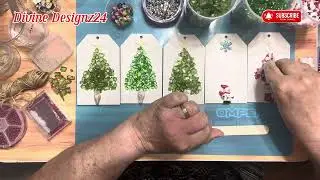 #102 Christmas Tree Ornaments Made with Crushed Glass