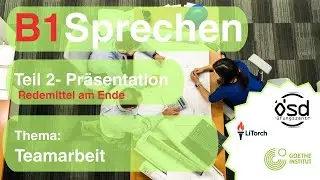 Teamarbeit–B1-Prüfung | Sprechen Teil 2 (Goethe/ÖSD)