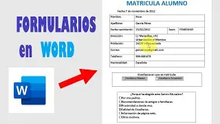 Crear un formulario para rellenar en WORD