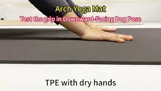 Comparison of anti-slip between tpe yoga mat and pu yoga mat