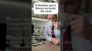 5 direitos que o banco esconde de voc&ecirc;!! #bancario #direitos #consumidor #banco #advogado