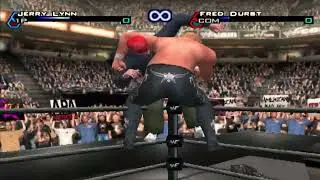 WWF Smackdown! Just Bring It - Геймплей на PS2 - Джерри Линн против Фреда Дёрста
