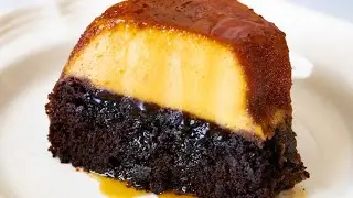 Como se hace chocoflan quesillo alto y caramelo espejo desmolda fácil postres para vender easy flan