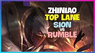 Rank 1 Singed Main ZhiNiao Shows Challenger Sion Macro and Teamfight Execution Engsub
