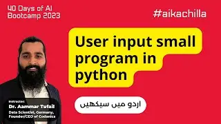 user input program in python | #pythonkachilla #aikachilla