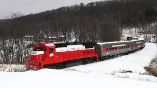 [4K] 1/31 WMSR B32-8 561 rounding Helmsetters Curve Cumberland MD #snow #shorts #short #viral