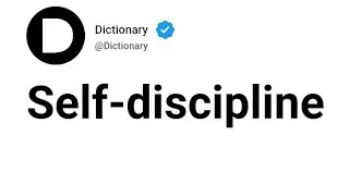 Self-discipline Meaning In English