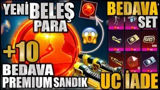 😍 YENİ +10 BEDAVA PREMIUM SANDIK | YENİ BELEŞ JETON PARA | UC İADE | &Uuml;CRETSİZ SET | 4.3 PUBG MOBILE