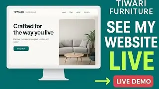 Tiwari Furniture Website Tour | Modern Furniture Website Design Showcase (Live Demo 2025)