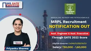 Recruitment of Assistant Engineer MANGALORE REFINERY AND PETROCHEMICALS (MRPL) through GATE 2022