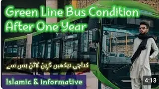 Green Line Bus Eik Saal Baad| BRT Bus Service Karachi 😍| After One Year Review Green line Bus👍