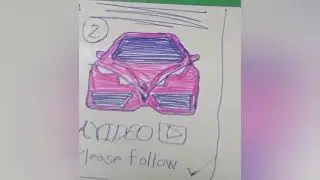 How drawing a car? Paper version and front view