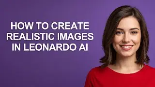 How to Create Realistic Images In Leonardo Ai - AshleyHowTo