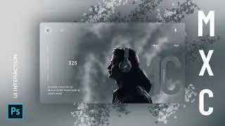 Music MXC UI Design Using Photoshop || UI/UX, Visual Design, adobe ||