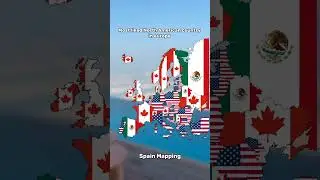 Most liked North American country in europe #geography #europe #mapping #map #flag #country