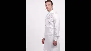 Men Solid Polyester Straight Kurta (White)