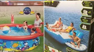 Costco - Inflatable Pool / Water Recreation - Floating Island , Play Pool, Water Tube, Kayak!