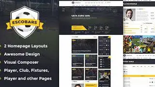 Escobars | Sport Team Clubs WordPress Theme | Themeforest Website Templates and Themes