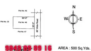 Ready to Construct plot in HMDA final approved layout for sale near Nagole metro station,Uppal,Hyd.