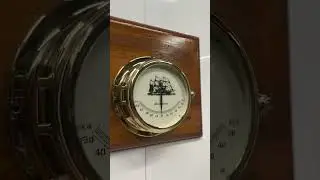Nautical Barigo Viking Marine Antique Wall Clinometer Metal case open Instrument #vintage #antique