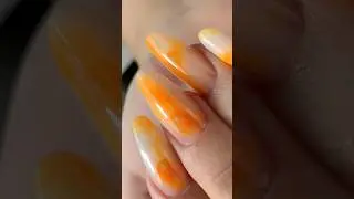 Orange 🍊 yogurt🍦nails anyone ?! #nailart