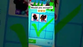 Would You Accept A MEGA BAT DRAGON AND EVIL UNI For This ? #adoptme #viral #adoptmetrades #giveaway