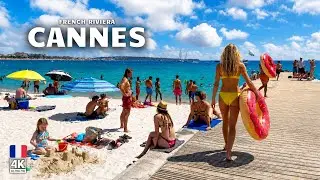 Cannes, France 4K 🇫🇷🌴 | Luxury City on the French Riviera | Best Beach & City Walk