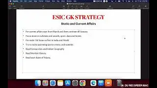 ESIC UDC General Awareness Strategy