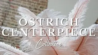 ZUCKER&reg; Ostrich Feather Centerpiece Sets & Eiffel Tower Vase | For Wedding Decor & Special Events