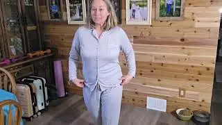 Try On | Womens Pajamas Set 2 Piece Button Down Pjs Soft Long Sleeve | Amazon Review