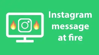 Cool Instagram message effects: set fire at your instagram message #shorts
