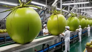 Inside a Modern Coconut Factory: From Fresh Coconuts to Premium Coconut Water (Full Process)